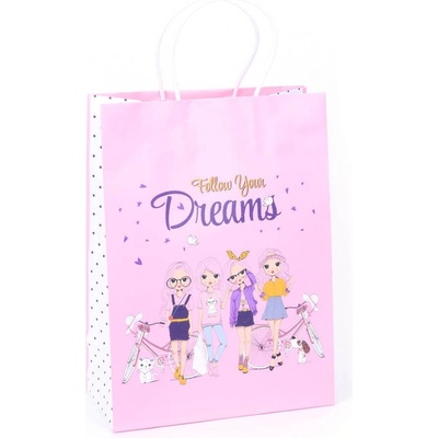 Екстрапак 24 х 33 см подаръчна хартиена чанта с декор "Follow Your Dreams (35294)