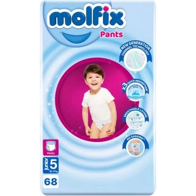 Molfix Junior Бебешки гащички 12-17кг 68бр