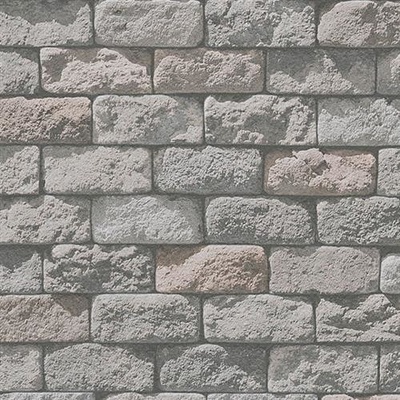 A.S. Création 958341 Papierová tapeta kameň sivý Wood´n Stone, rozmery 0,53 x 10,05 m