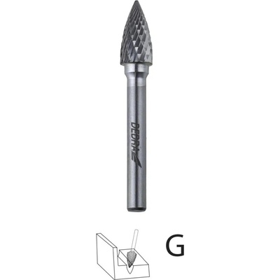 DEDRA-EXIM Ostrý kulový fréz DEDRA 07F661 G10x20mm, stopka 6mm