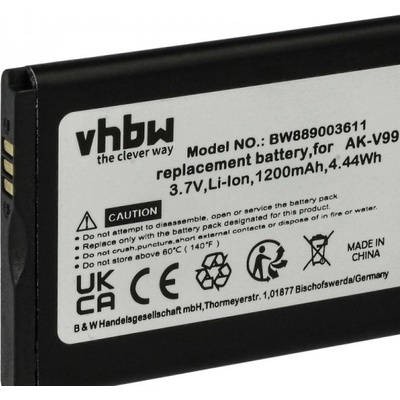 VHBW Батерия за Emporia Basic V26 / Select V99, AK-V99, 1200 mAh (889003611)
