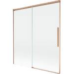 Mexen Rox разтегателна вана 2-крила 150 x 150 см, прозрачна, матирана мед (8C9-150-001-65-00)