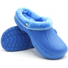 TexBase dámské clogsy plné s kožíškem sv. modrá