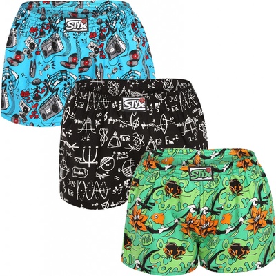 Styx 3PACK dámske trenky art klasická guma viacfarebné (3K15782)