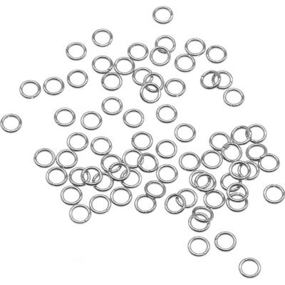 6mm Strojně řezané spojovací kroužky - 500Ks - 6 x 1mm / 304 / 500Ks