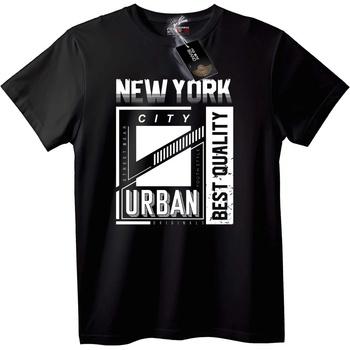 NOONEBRAND Тениска New York Градски Стил - 3XL, Black