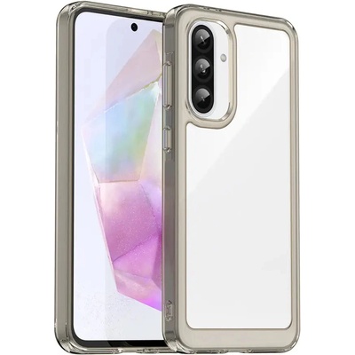 HQWear Калъф Outer Space за Samsung Galaxy A56 Cover с гъвкава рамка - полупрозрачен, черен (5907769371769)