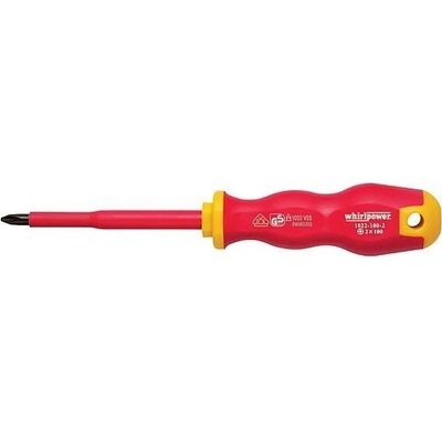 Skrutkovač Whirlpower® 1022, PH0/060 mm, Phillips, DIN8764, VDE 1000, elektrikársky