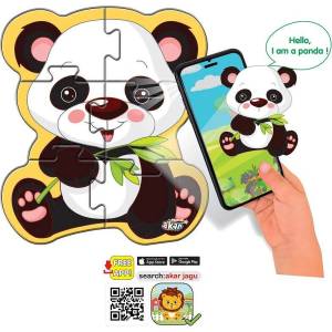 Jagu toys Говорещ и разказващ на български пъзел Панда 6 ел. с добавена реалност 810528