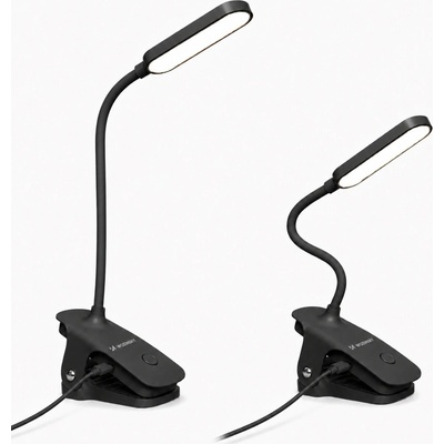 Wozinsky LED lampička na čítanie s klipom a USB-C káblom 80 cm