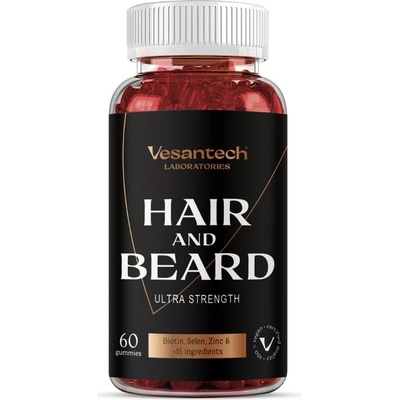 Vesantech Gummies HAIR & BEARD 60 gummies