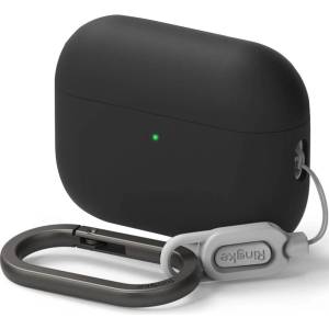 Ringke Силиконов (TPU) калъф с карабинер за Apple AirPods Pro 3 - Ringke Silicone Hang Case (черен) (KF2358533)