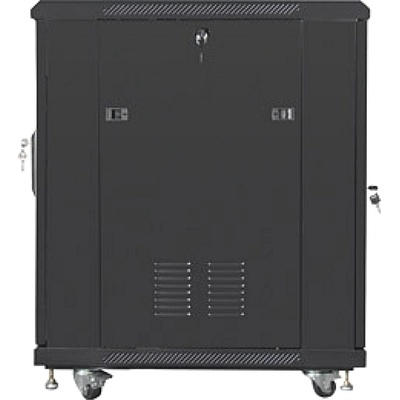 Lanberg rack cabinet 19" free-standing 15U/600x800 (flat pack) black (FF01-6815-12B)