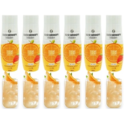 Sodastream pomeranč mango zero 6 x 440 ml