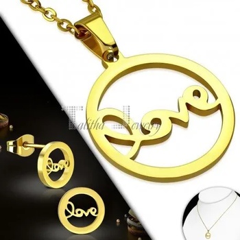 Image 1 of Talitha Комплект златисто дамски бижута „Love