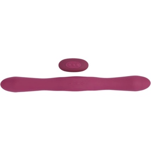 Doc Johnson Tryst Duet Double Ended Vibrator with Wireless Remote Berry