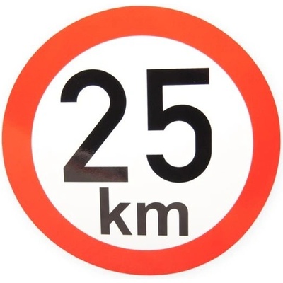 Samolepka rýchlosť 25 km, průměr 200 mm