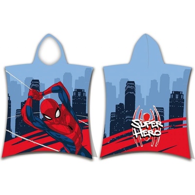 Jerry Fabrics Detské pončo 50x115 cm Spider man Super hero