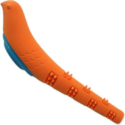 Dog Fantasy Vták pískací oranžovo-modrá 32 cm
