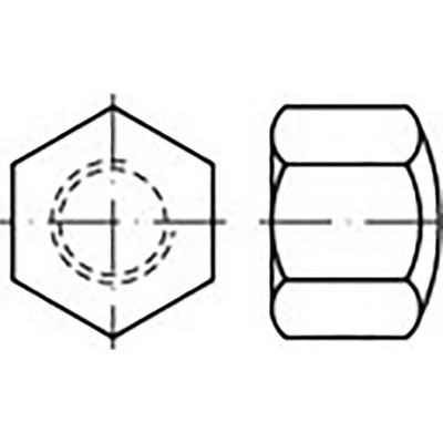 TOOLCRAFT TO-6857424 klobúková matica uzavretá M8 DIN 917 Ušlechtilá ocel V2A A2 50 ks