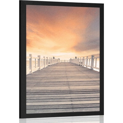 Plakáty staré dřevěné molo - 20x30 silver