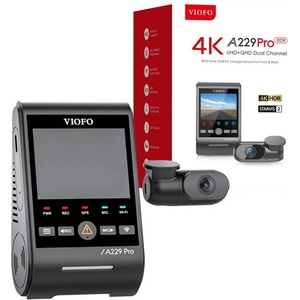 VIOFO VIOFO A229 PRO видеорегистратор, 2CH, 4K + 2K, WiFi, GPS, черен (A229 Pro 2CH)