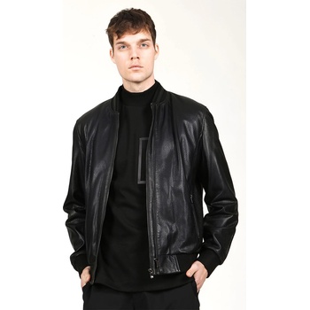 Jacket Club Мъжко яке от естествена кожа - Черно #319130 (319130_Черно)