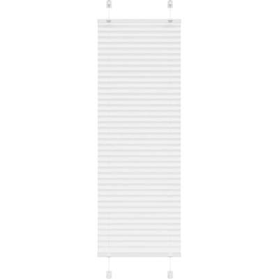 vidaXL Плисирана щора Бяла 40x100 cm Ширина на плата 39, 4 cm (4015471)