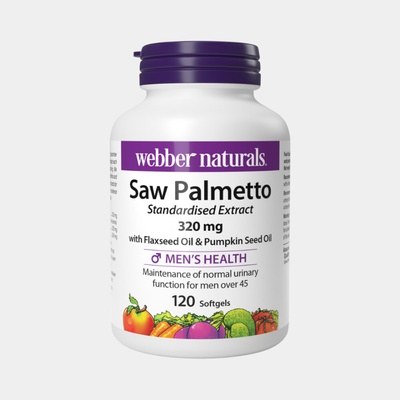 Webber Naturals Prostata Saw Palmetto 320mg 120 tabliet