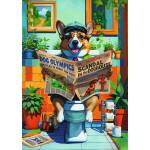 Trefl - Puzzle Premium Plus: Plus Pets and People: Corgi´s Toilet Times - 1 000 piese