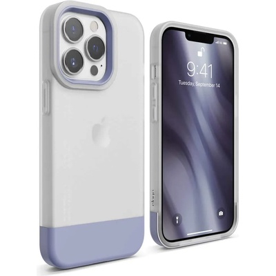 elago Glide Case - удароустойчив силиконов (TPU) калъф за iPhone 13 Pro (мат-лилав)