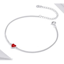For Silver Náramek RED HEART - STŘÍBRO 925