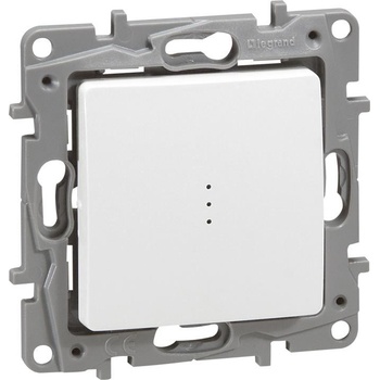 Legrand Девиаторен ключ с индикация и лампичка без крачета 16A 230W 3mA цвят бял Niloe - 664716 (664716)