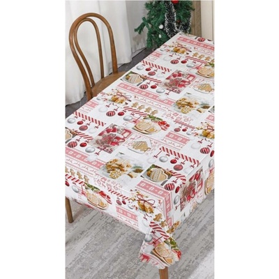 IMPOL TRADE Ubrus polyesterový GL7054B návin 20 mx140 cm vánoční motiv III