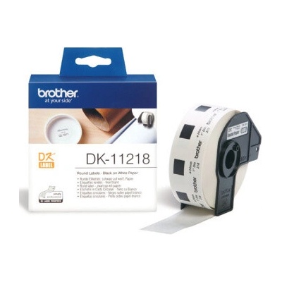 BROTHER DK-11218 (papírové / kulaté, průměr 24 mm -1000ks) DK11218