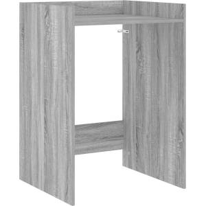 vidaXL Шкаф за пералня със съхранение Сив Сонома 67, 5 x 62 x 97 см (8006813)