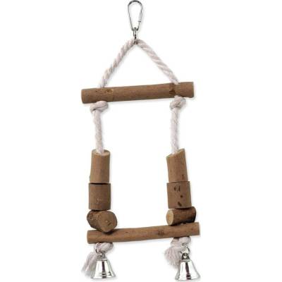 EPIC PET hojdačka drevená s lanom 32 cm