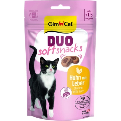 GimCat Duo Soft Snacks kuracie mäso a pečeň 50 g