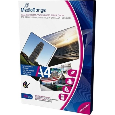 MediaRange Фотохартия MEDIARANGE MATTE, A4, матова, 250 g/m2, 50 листа (MRINK112)