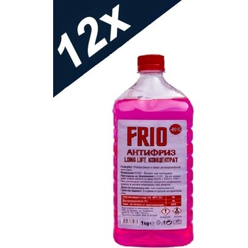 FRIO 12бр X 1кг Антифриз концентрат FRIO LongLife (-60) червен G12 (ANTIFREEZE FRIO G12 12KG)