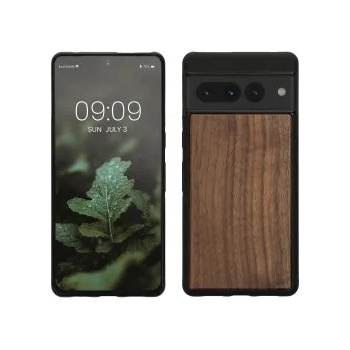 Image 1 of kwmobile Дървен калъф за Google Pixel 7 Pro - тъмнокафяв