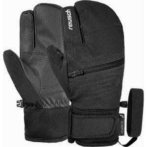Reusch Детски скиорски ръкавици Reusch Leo R-Tex XT Lobster black/white