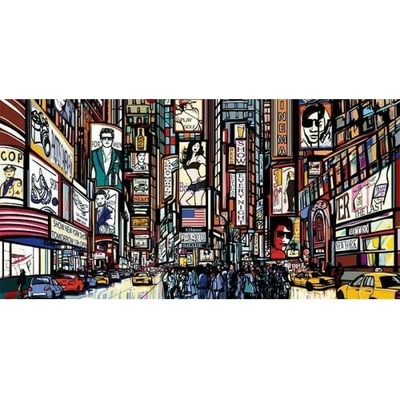 DIMEX | Obraz na skle | Times Square GL-60-031 | 60 x 30 cm