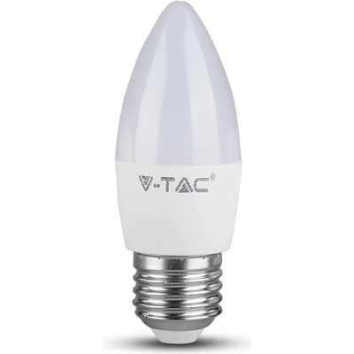 V-TAC E27 LED žiarovka 4,5W, 470lm, sviečka Denná biela