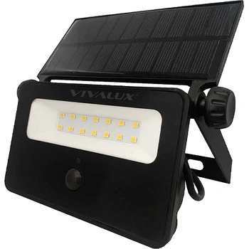 VIVALUX СОЛАРЕН LED ПРОЖЕКТОР UNO СЪС СЕНЗОР 8W 800lm 4000K IP65 177x119x30мм (VIV004725)