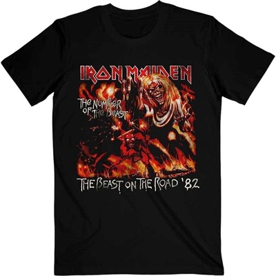 Iron Maiden Number Of The Beast The Beast On The Road Vintage Black XL Риза (IMTEE146MB04)