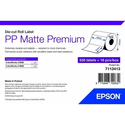 Epson 76mm x 51mm, 535 Labels 7113413