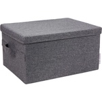Bigso Сива текстилна кутия за съхранение с капак 40x30x22 cm Soft Storage - Bigso (6936S0101-99)