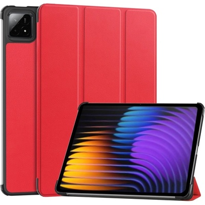 Vsetkonamobil 103513 LEATHER Zaklápací kryt pre Xiaomi Pad 7 / Pad 7 Pro / Pad 8 / Pad 8 Pro červený