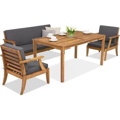 Garden Point Градински мебели от акациево дърво Danang Apetito 5 Garden Point (GAP414-5)